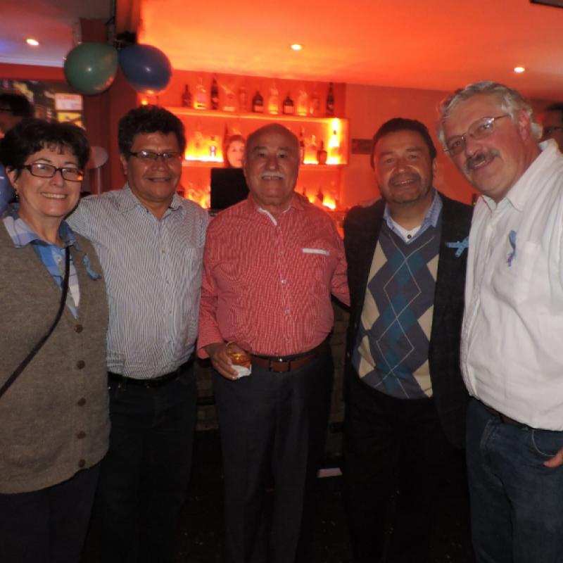 Julián de Zubiria con Abel Rodríguez